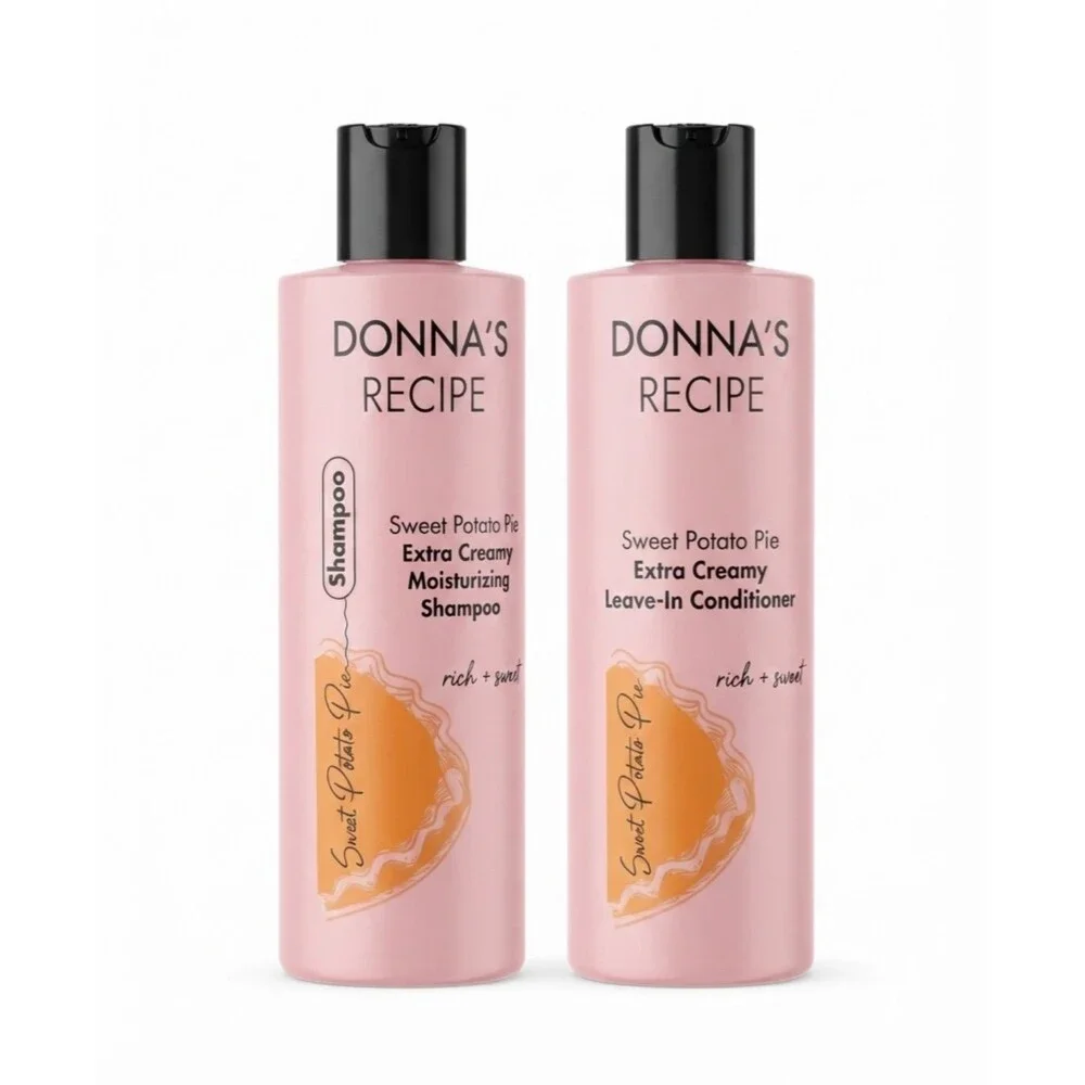 Donna's Recipe Sweet Potato Pie Hair  Collection Shampoo & Leave in Conditioner